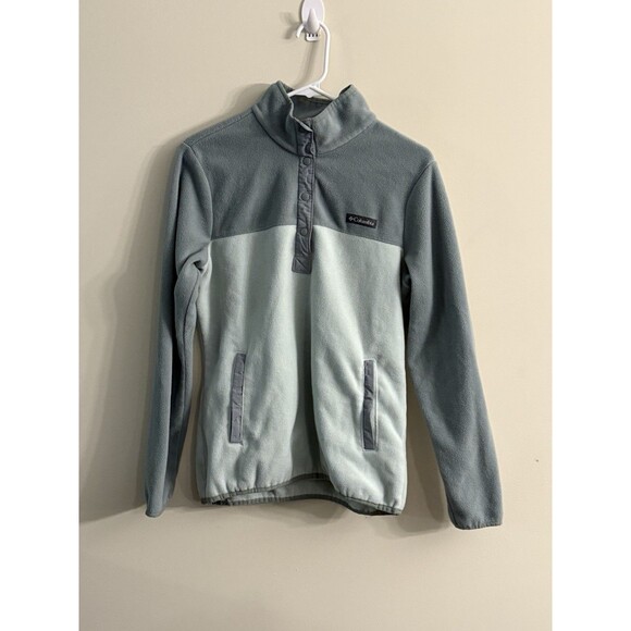 Columbia‎ M Green Fleece Sweatshirt EUC LKN - Picture 1 of 9